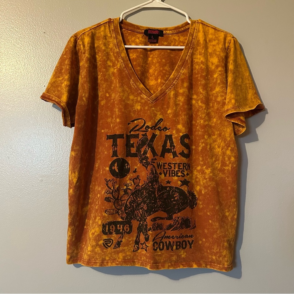 Texas‎ Western Vibes Short Sleeve Tee - Orange